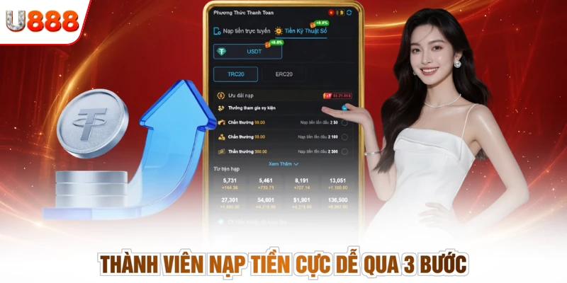 Thành viên nạp tiền cực dễ qua 3 bước